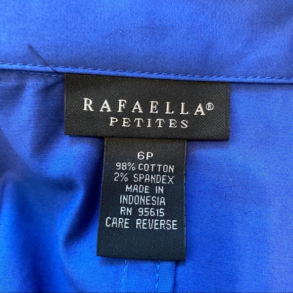 Rafella Classic stretch Spring Button Jacket Sz 6P - Picture 4 of 4